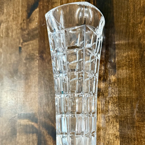 Cristal d'Arques 24% Lead Crystal Vase, Square Cut, France - Picture 2 of 6